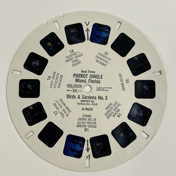 View Master 965 Parrot Jungle MIAMI FLORIDA Vintage - 3 reel set - Picture 6 of 7